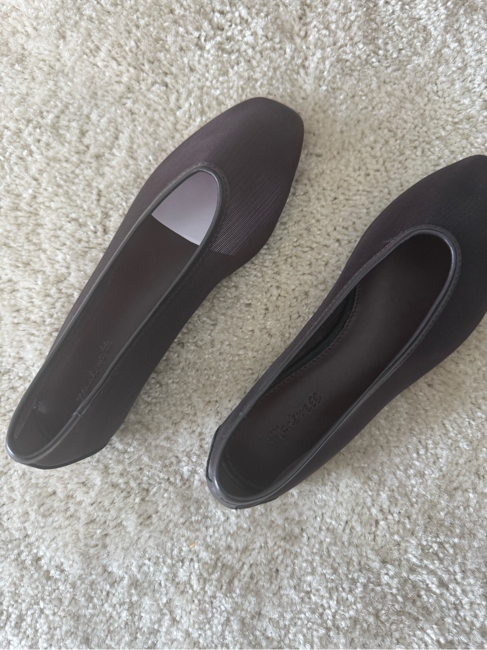 Madewell Chocolate Brown Textured Slip-On Flats